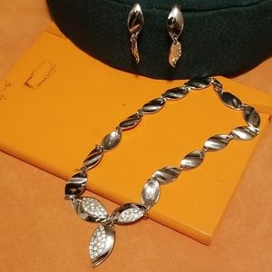 Necklace with matching earrings